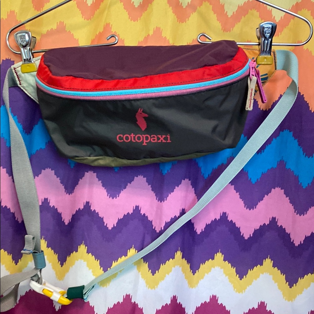 Cotopaxi Del Dia 3L Multicolor Waist Pack with Pink and Purple